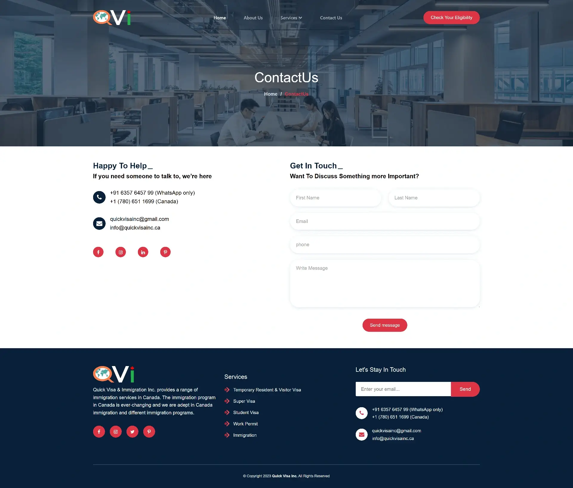 Homepage Hero Section