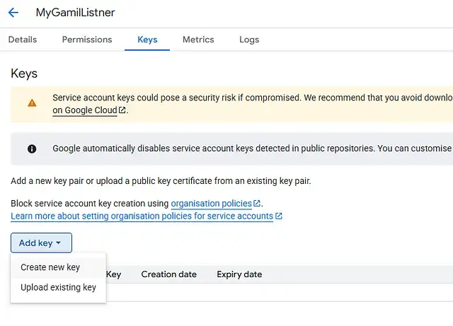 My Gmail Listener