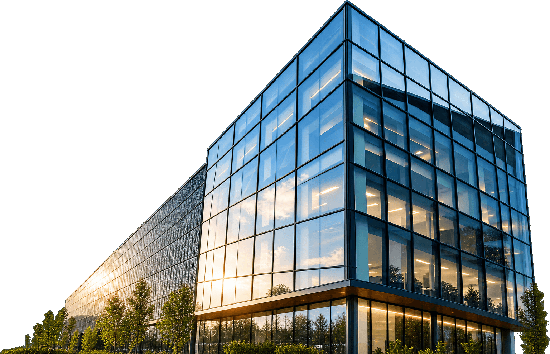 Modern Glass Technology Hub Building